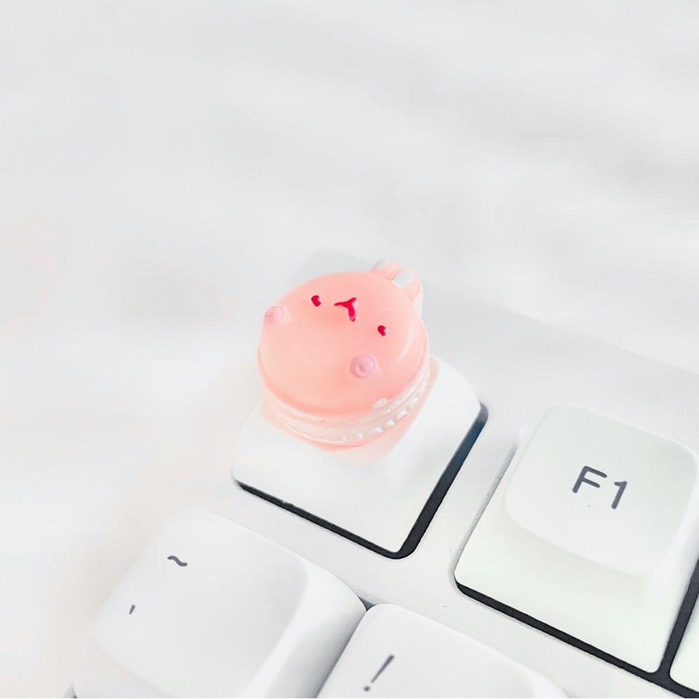 ♡ custom keycap macaroon bunny ♡